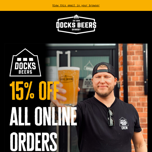 Use CHEERS15 for 15% Off Online Orders!