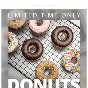 NEW! D🍩nuts made with clean ingredients. 🍩