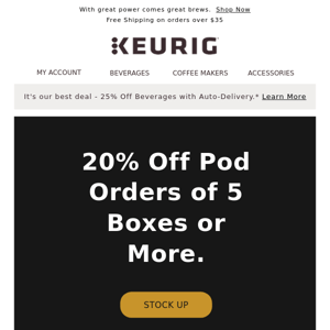 20% off when you buy 5 boxes