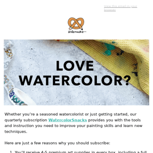 High-Quality Watercolor Supplies Delivered to Your Door