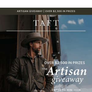 Artisans Giveaway! Over $2500 in Prizes