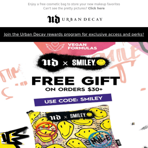 FREE GIFT! With every purchase $30+