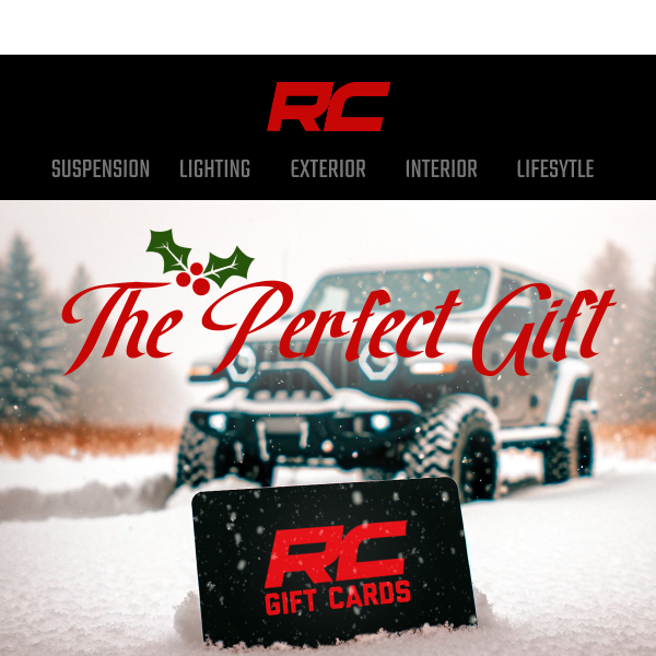 Last-minute shopping made easy with Rough Country Gift Cards!