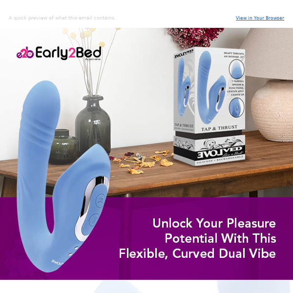 Unlock your pleasure potential with our new Tap and Thrust device