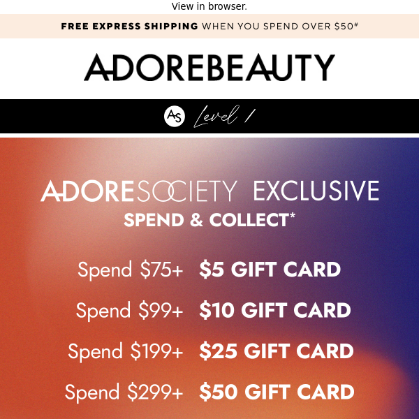 Want a $50 gift card? | Spend & collect*