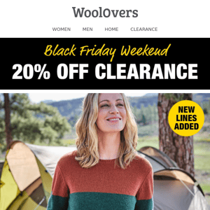 Extra 20% Off Clearance | Black Friday Offer Continues