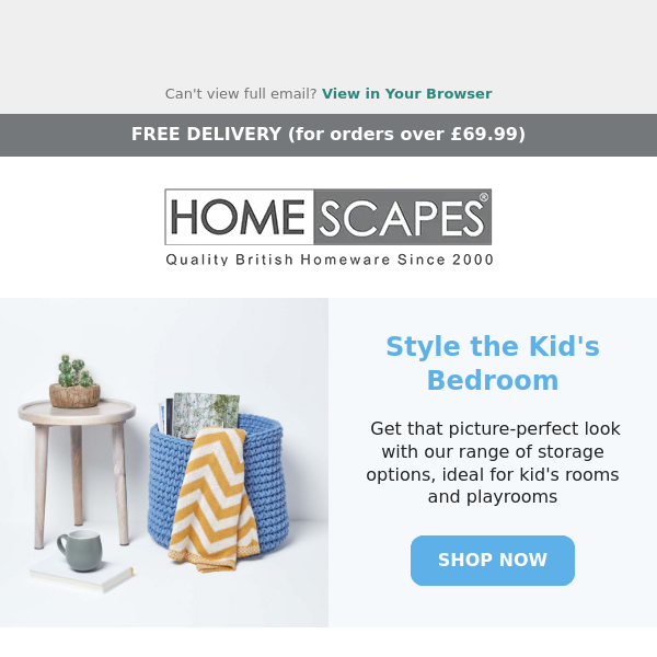 Transform Your Kids' Bedroom with Homescapes!