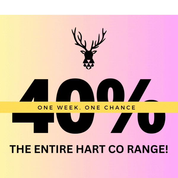 The BIGGEST HartCo Online Sale Ends Soon! 40% OFF ALL HartCo Collections!⚡⏰