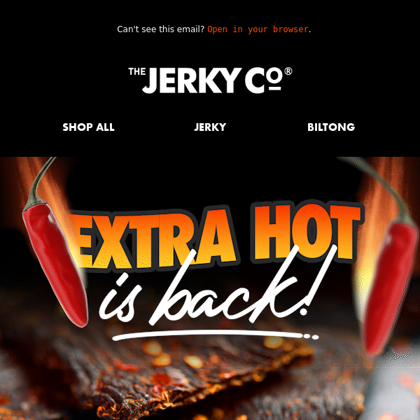 🔥 ALERT: Extra Hot Jerky Is Back!!