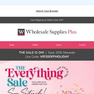 The Everything Sale is ON! 🏃‍♀️