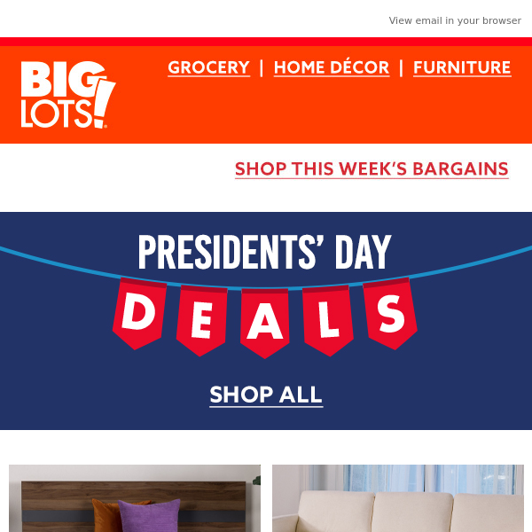 Presidents’ Day Deals + quality items for 20-50% LESS!