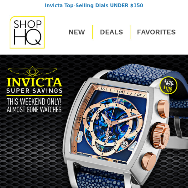 Invicta Super Savings: Over 70% Off Limited Quantities