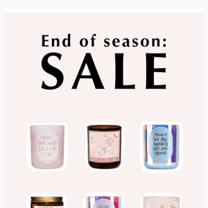 End of season SALE - 30% off everything