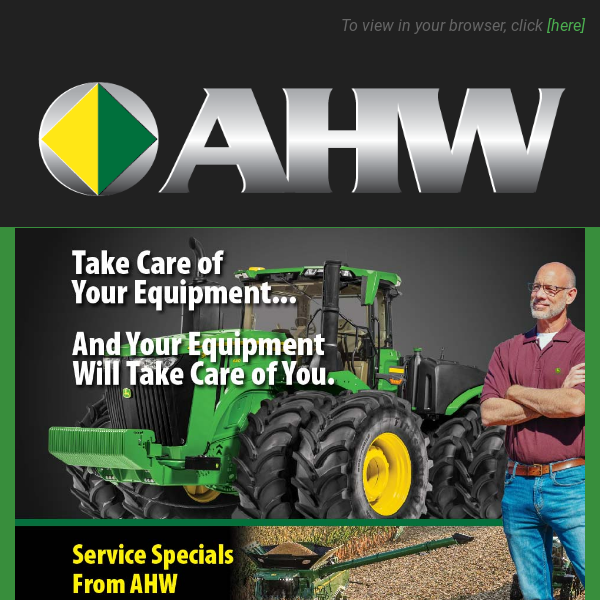 Summer 2023 AG Equipment Service Specials