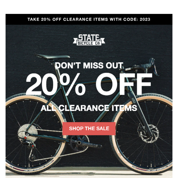 Don't Miss Out On an EXTRA 20% Off Clearance Items