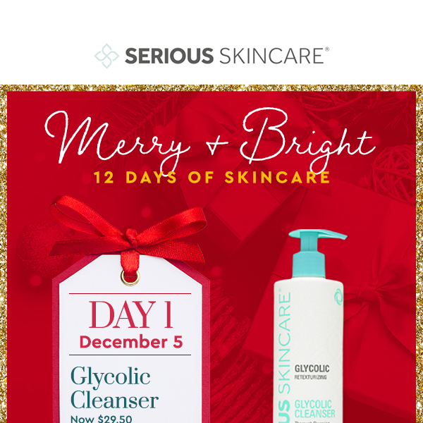 Your skin will look Merry + Bright!