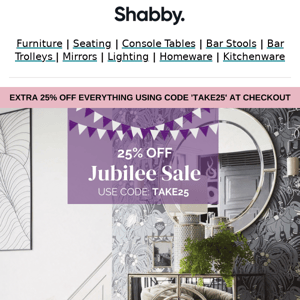 Jubilee Sale The Perfect Finishing Touches for Your Home ✨ | Shop 25% Off Home Furniture and Accessories