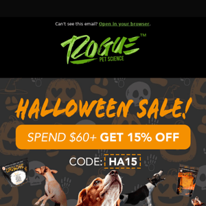 LAST CALL: ends today! 🎃👻