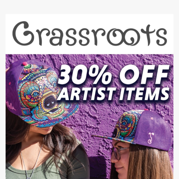 All Artist Merch is 30% off