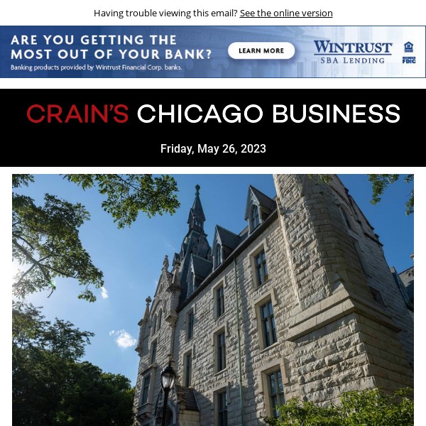 Behind the scenes at Northwestern's startup engine: Crain's Daily Gist week in review