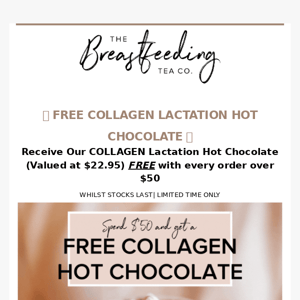 FREE COLLAGEN HOT CHOCOLATE 🍫