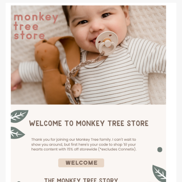 15% off your first Monkey Tree purchase