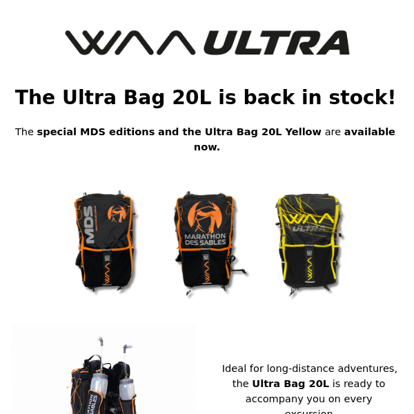 The Ultra Bag 20L is back! 🎒