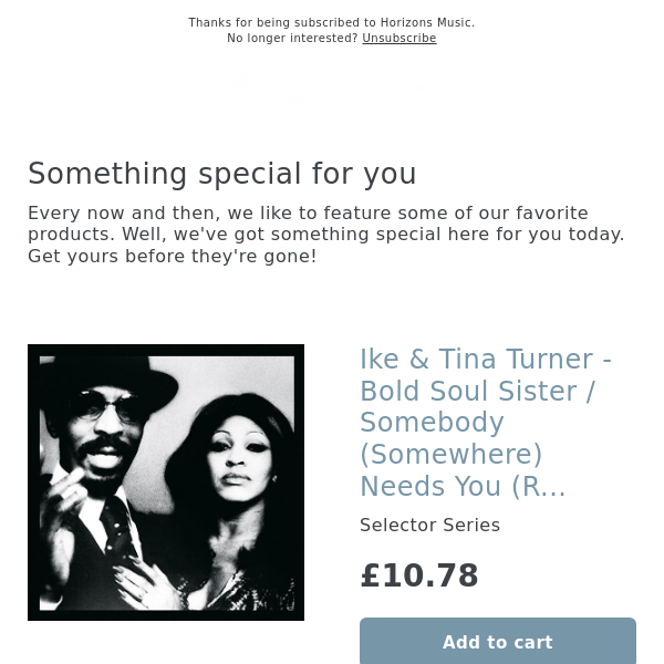 Back in! Ike & Tina Turner vinyl