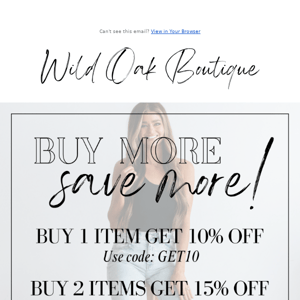 Buy more, save more- TODAY ONLY! ⚡️