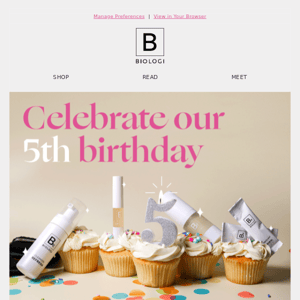 🎉 It's our Birthday! Spend $100 and get a FREE gift