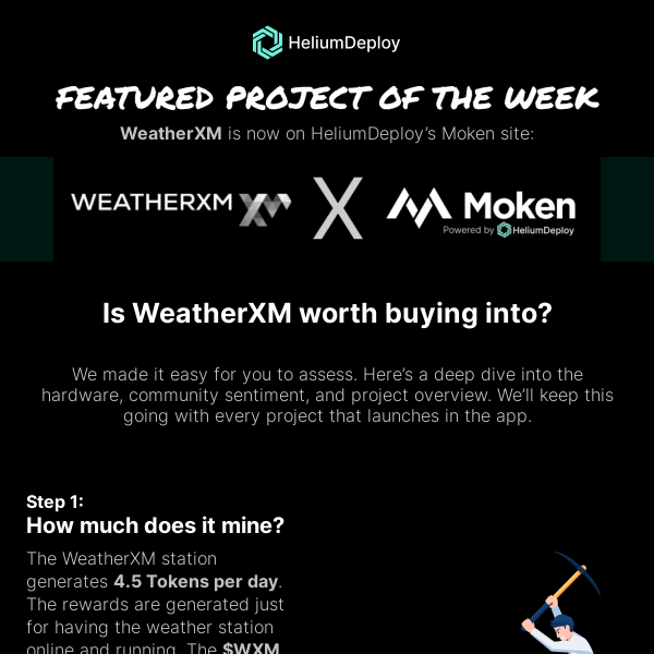 New Featured Project: WeatherXM. Learn if it's worth mining ⛏️
