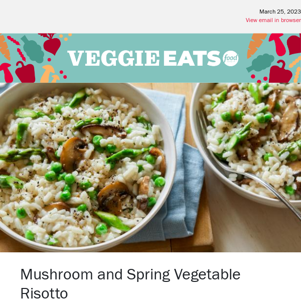 Mushroom & Spring Vegetable Risotto