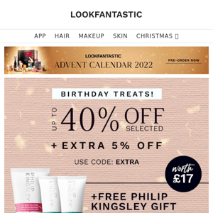 EXCLUSIVE: Up to 40% Off + FREE Philip Kingsley Gift (Worth £17)