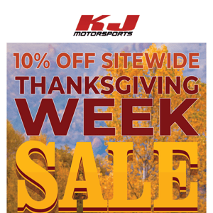 10% Off Sitewide Starts Today! 🦃