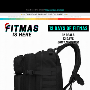 🎄 On The 8th Day of Fitmas Savage gave to me...🎅