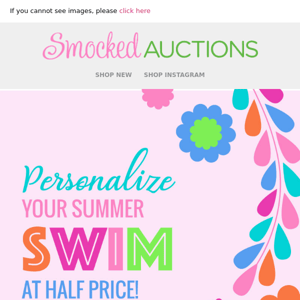 Personalized Swim Steals! Click Now!