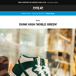 Restock 🔥 Nike Dunk High 'Noble Green'