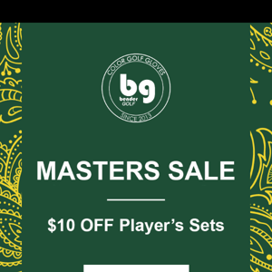 Save $10 - Master's Set Sale