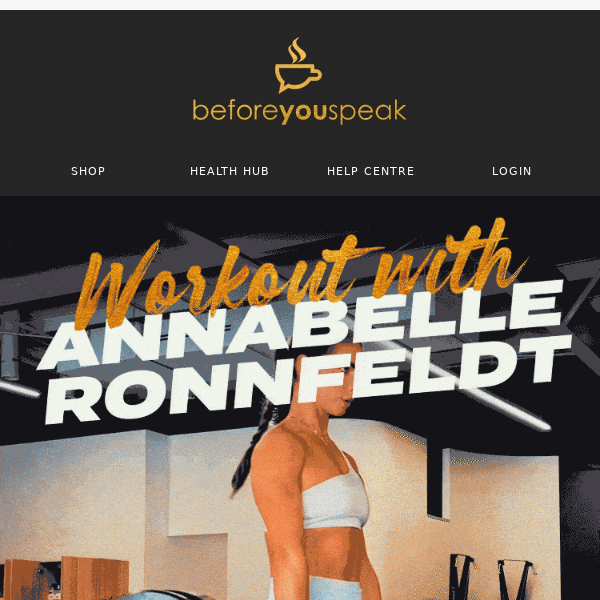 Work up a sweat with Annabelle Ronnfeldt 🏃‍♀️