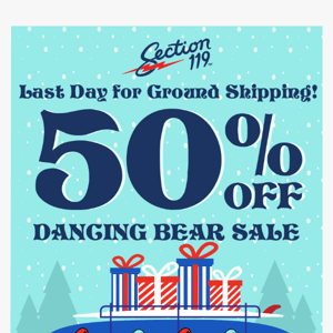 📣 50% Off Dancing Bear Sale 🎁 Just In Time For The Holidays! 🛷