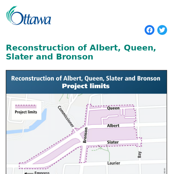 Project update: Reconstruction of Albert, Queen, Slater and Bronson (February 2024)