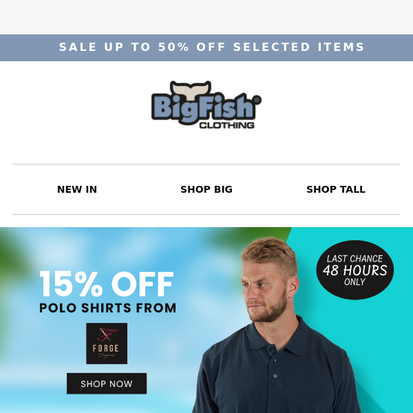 Don't Miss Out - 15% Off Polos from FORGE!
