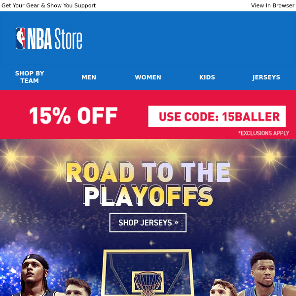 The Road To The Playoffs Starts | 15% OFF NOW!