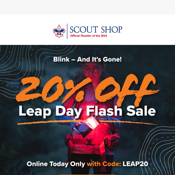 Leap Into Savings: 20% Off Sitewide!