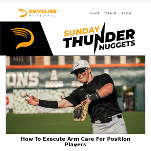 Maintaining Healthy Arms For Position Players