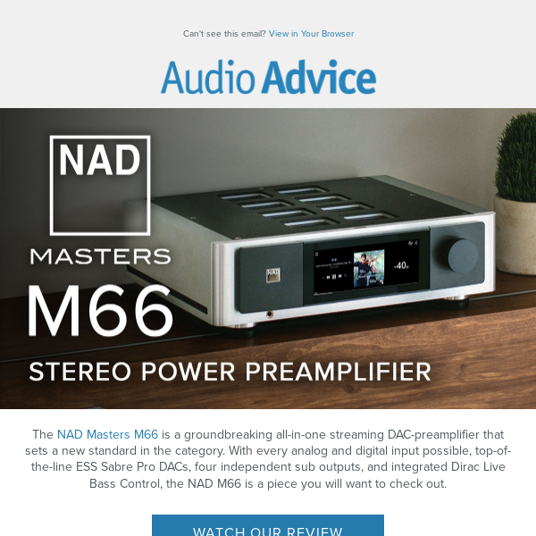 ⭐ Introducing NAD Masters M66 Stereo Power Preamplifier