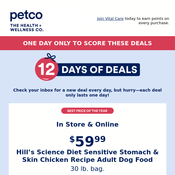 $59.99 Hill's Science Diet 30lb 🐶