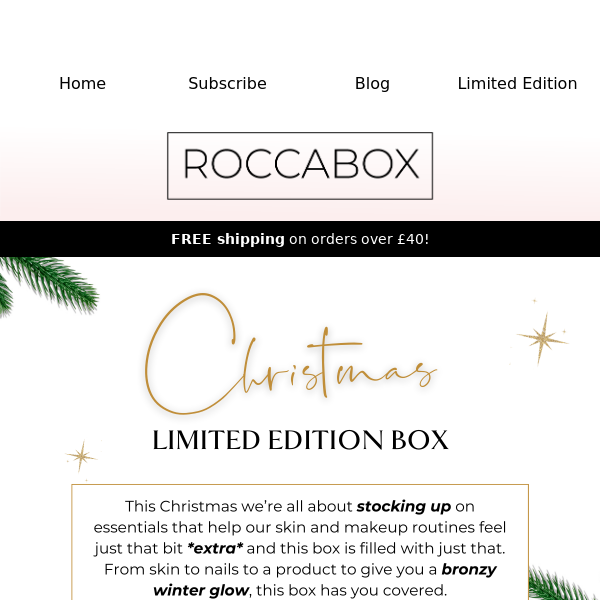 NEARLY SOLD OUT: Christmas Limited Edition Box 🎄