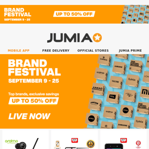 Jumia Ghana Brand Fest deals end in a few hours⏰