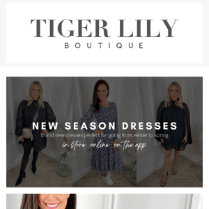 Tiger Lily Boutique, It's Our New Season Dresses ❤️